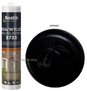 Bostik S733 Seal N Flex Bau Silicon 1K Silikon Dichtstoff 300ml Kartusche Schwarz