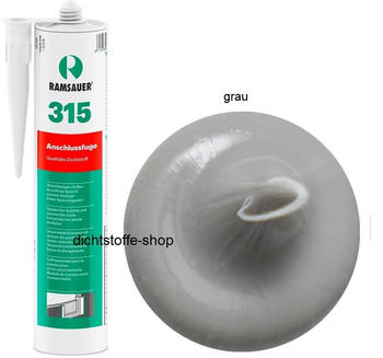 Ramsauer 315 Anschlussfuge 1K Silicon Dichtstoff 310ml Kartusche grau