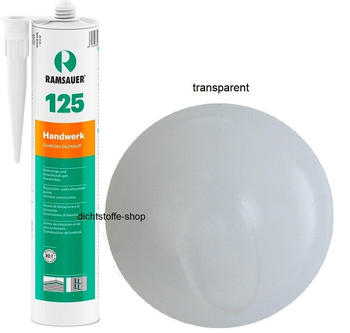 Ramsauer 125 Handwerk transparent 1K Silikon Dichtstoff 310ml Kartusche (1130301)