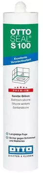 Otto OTTOSEAL S-100 Premium-Sanitär-Silikon 300 ml C8678 matt silbergrau