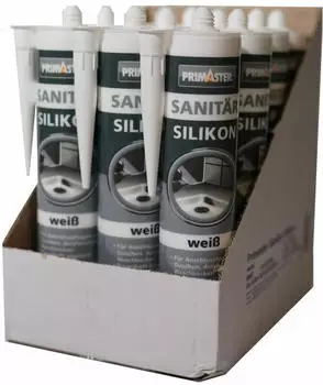 PRIMASTER Sanitär Silikon weiß 310 ml 12 St. PRIMASTER Sanitär Silikon weiß 310 ml 12 St.