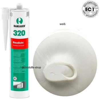 Ramsauer 320 Baudicht weiß 1K Hybrid Dichtstoff 310ml (3100302) Ramsauer 320 Baudicht weiß 1K Hybrid Dichtstoff 310ml (3100302)