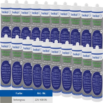 Beko Premium Sanitär Silicon PSS 310ml betongrau
