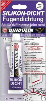BINDULIN Silicon-Dicht Silikon Fugendichtung wei&szlig; 45ml (SD10TR)