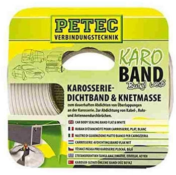 PETEC Karosseriedichtband Butyl flach weiß 20mm x 3m (87530)