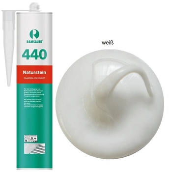 Ramsauer Naturstein 440 Silikon Dichtstoff weiß 310ml (1900302)