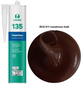 Ramsauer 135 Objektbau 1K Silicon Dichtstoff 310ml Kartusche RCS 811 nussbraun matt