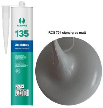 Ramsauer 135 Objektbau 1K Silicon Dichtstoff 310ml Kartusche RCS 704 signalgrau matt