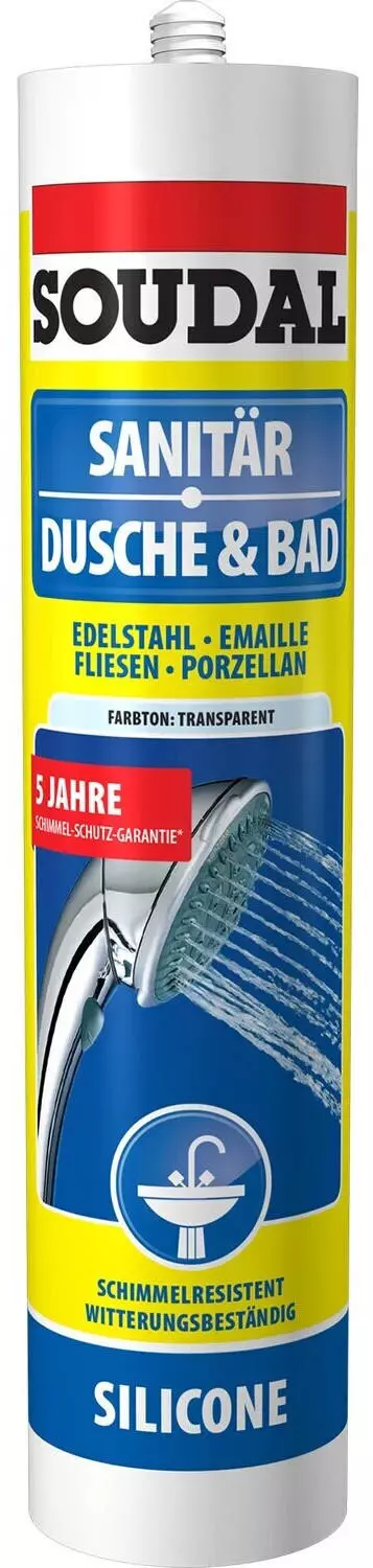 Sanitär Silikon Weiss 24 x 300 ml Sanitärsilikon Dichtstoff Bad Küche Dusche