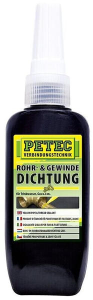 PETEC Rohr- & Gewindedichtung 50 ml gelb