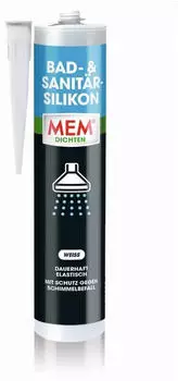 MEM Bad- & Sanitär-Silikon 300ml weiß