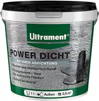 Ultrament - Power Dicht, Schwarz, 5 Ltr