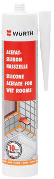Würth Acetatsilikon Nasszelle 310ml Silbergrau