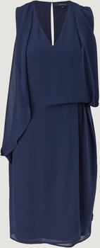 Comma Chiffonkleid mit Drapierung (2114130.5876) blau
