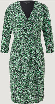 Comma Kleid mit Raffung (2128560.99B1) grün/mehrfarbig