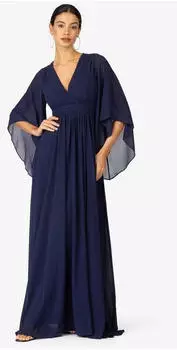 Kraimod Abendkleid V-Ausschnitt navy