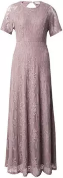Vila Maxikleid aus Spitze mauve