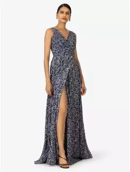 Kraimod Abendkleid blau schwarz