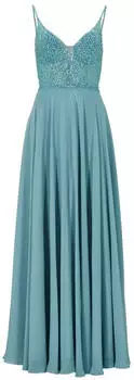 Swing Modelle HEY KYLA Abendkleid aus Materialmix sea blue