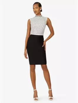 Kraimod Abendkleid attraktiver Passform schwarz weiss