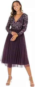Maya Deluxe Midi Dress wildberries