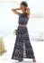 Vivance Dreams Abendkleid navy pink weiß