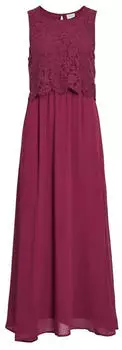 Vila Vimilina Lace Dress (14100341) wine