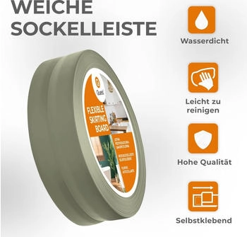 Quest Weichsockelleiste Selbstklebend 30x30mm 5m olive