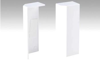 Meister Endkappe selbstklebend Profil 9 PK/19 PK Fußleiste Weiß (800033-03-02001)