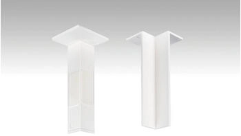 Meister Innenecke Fussleiste Profil 9 PK/19 PK selbstklebend Weiß (800033-01-02001)
