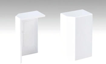 Meister Endkappe selbstklebend Profil 8 PK/18 PK Fußleiste Weiß (800032-03-02001)