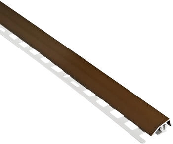 Alfer Abschluss-Profil 1 m, 19.5 x 7 mm Aluminium eloxiert bronze