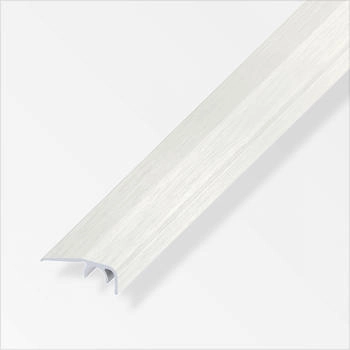 Alfer Abschluss-Profil 1 m, 32 x 12.5 mm Alu eloxiert Edelstahl Optik