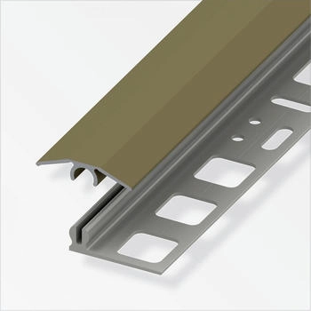 Alfer Übergangs-Profil 1 m, 25 x 7 mm Aluminium eloxiert bronze
