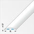 Alfer Übergangsprofil 1 m, 30 x 5 mm Alu beschichtet sublimiert esche weiss