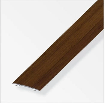 Alfer Übergangsprofil 1 m, 37 x 2.5 mm Alu beschichtet sublimiert nussbaum