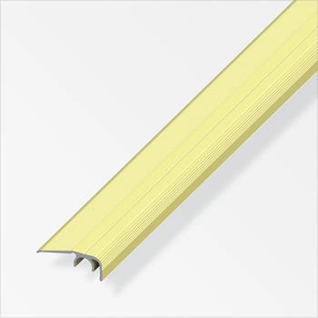 Alfer Abschluss-Profil 1 m, 32 x 12.5 mm Aluminium eloxiert messing