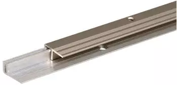 Alberts Abschlussprofil Pro,Set f&uuml;r Bel&auml;ge7-15mm,Alu blank+ Alu edelst.elox.,LxB 900x22mm