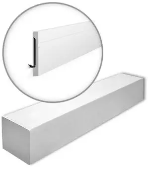 NMC WALLSTYL FD15 Bodenleiste klassisches Design wei&szlig;, 8 St&uuml;ck 16m (FD15-box)