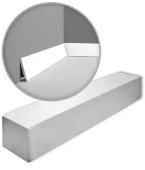 Orac Decor MODERN Diagonal Sockelleiste 200x9,7x2,9cm HDPS, 20er-Set (SX179-box)