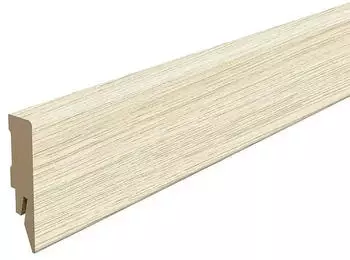 Egger Sockelleiste Cubical L615 Victoria Eiche weiss 240 cm x 14 mm x 58 mm MDF
