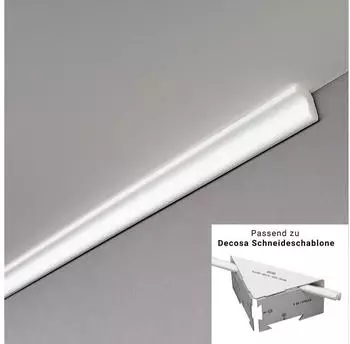 Decosa Tanja L25 Stuckleiste Styropor Weiß 20x25mm (0086)