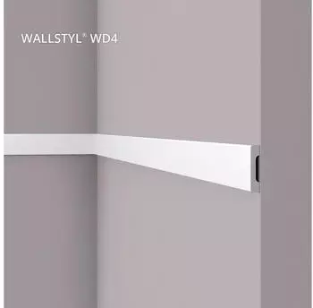 NMC WALLSTYL WD4 Wand- und Friesleiste Stuckleiste 2m Weiß (WD4)