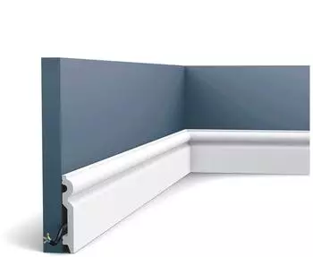 Orac Decor SX137 AXXENT Sockelleiste Polystyrol Wei&szlig; Au&szlig;en 200x10x1,5cm (SX137)