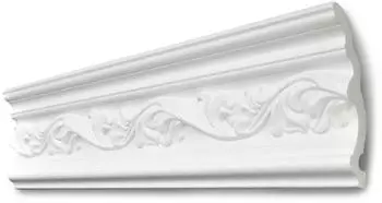 Decosa Greta G34 Stuckleiste Styropor wei&szlig; 75x120mm (6053)