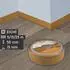 Lemodo Weichsockelleiste selbstklebend 25m, 50x15mm, Eiche, PVC (NA036)
