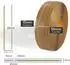 Lemodo Weichsockelleiste selbstklebend 25m, 50x15mm, Eiche, PVC (NA036)