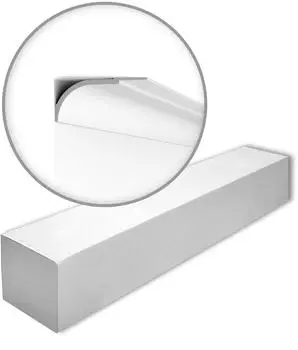 NMC WALLSTYL WT22 Stuckleiste Eckleiste Modernes Design Wei&szlig; 10m (WT22-box)