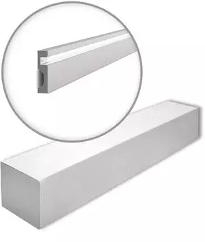 NMC WALLSTYL IL11 Fu&szlig;leiste Indirekte Beleuchtung Grau 26m (IL11-box)