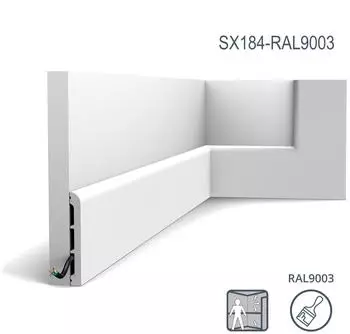 Orac Decor SX184 Sockelleiste Wand Polystyrol Weiß 200x11x1,3cm (SX184-RAL9003)